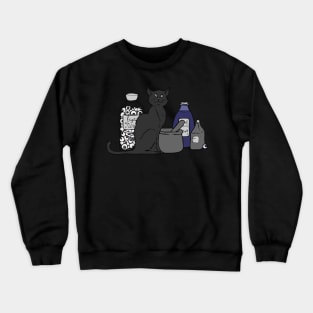 Halloween Potions Cat Crewneck Sweatshirt